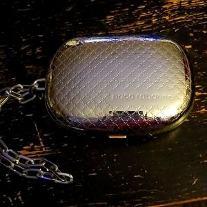 Paco Rabanne Vintage Silver Mini Wristlet, Mint